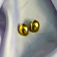 Aurora Teardrop Statement Earrings — Polished Gold Glow