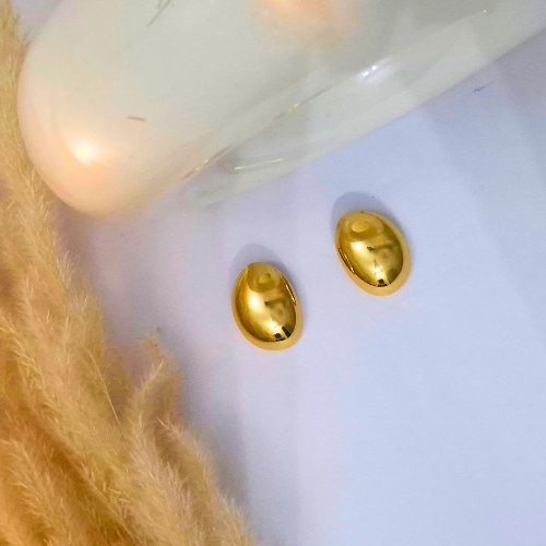 Aurora Teardrop Statement Earrings — Polished Gold Glow